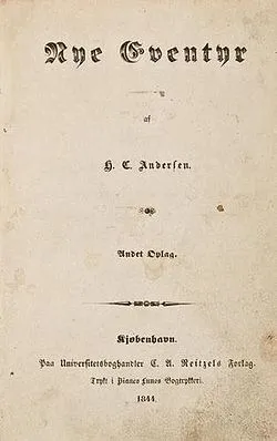 Title page of Nye Eventyr, the 1845 collection where The Red Shoes was first published
