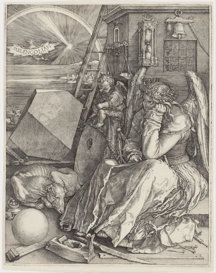 Albrecht Dürer’s famous Melencolia engraving (1514). Credit: Wikimedia Commons.