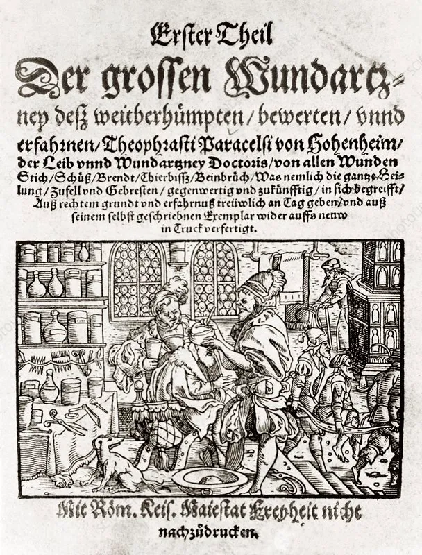 'Der grossen Wundartzney' (Great Surgery Book, 1536) by Paracelsus