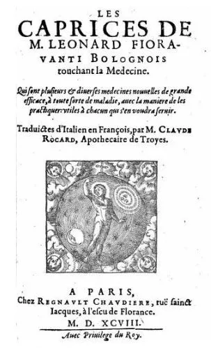 Cover of a Leonardo Fioravanti's book translated to French