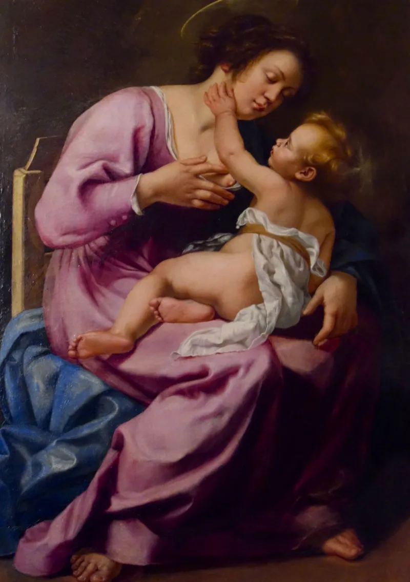 Madonna Lactans by Artemisia Gentileschi (1613), at the Galleria Spada in Rome. (Wikimedia Commons)