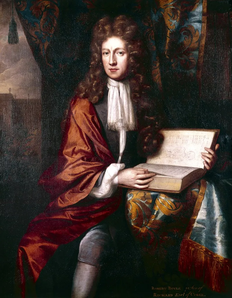 Robert Boyle (1627-1691): A painting of the famous scientist who worked on the pioneering principles of gases and was involved in early transfusion experiments.