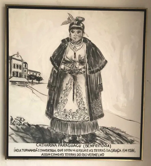 Image of Catharina Paraguaçu in 1586, unknown source