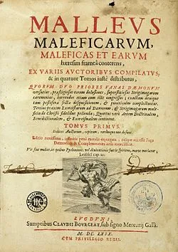 Title page of the Malleus Maleficarum (1487), the notorious witch-hunting manual by Heinrich Kramer and Jacob Sprenger. (Image credit: Wellcome Collection, London)
