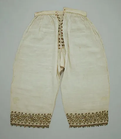 16th-century Italian linen underwear. (Credit: Met Museum)