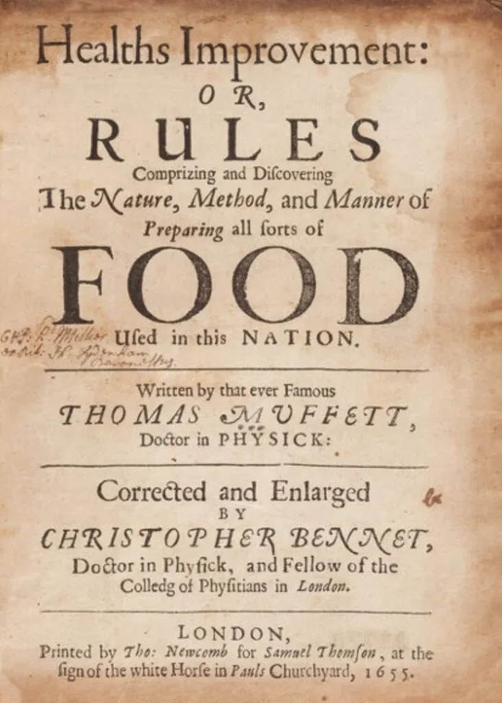 Thomas Muffet’s Health’s Improvement (1655)