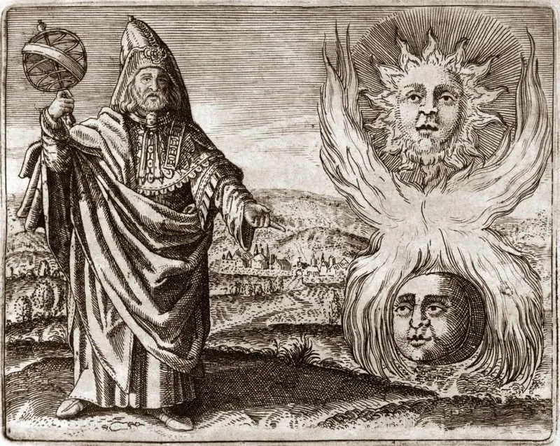 Hermes Trismegistos, from Stolcius, Viridarium Chymicun, 1624. Credit: Wikimedia commons